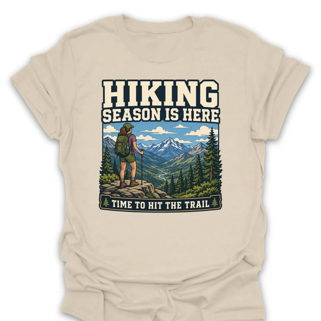 T-Shirt Natural / S Time To Hit The Trail