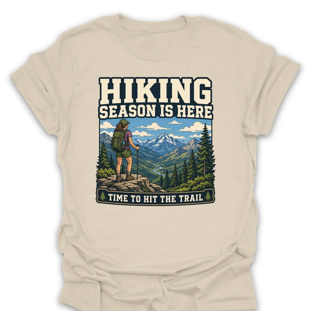 T-Shirt Natural / S Time To Hit The Trail