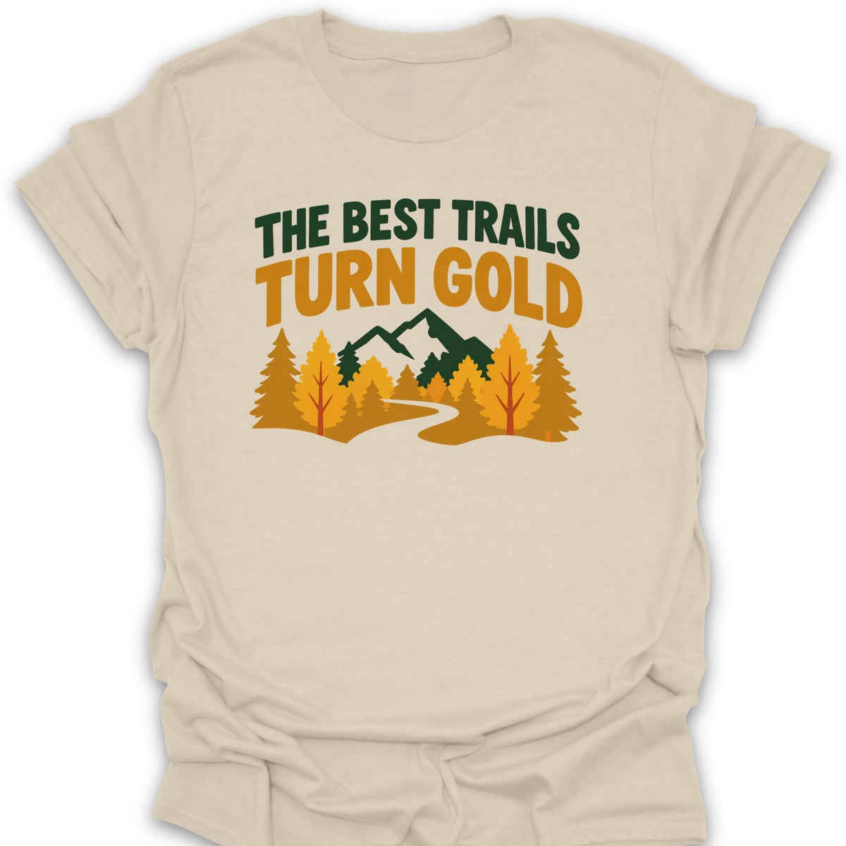 T-Shirt Natural / S Trails Turn Gold
