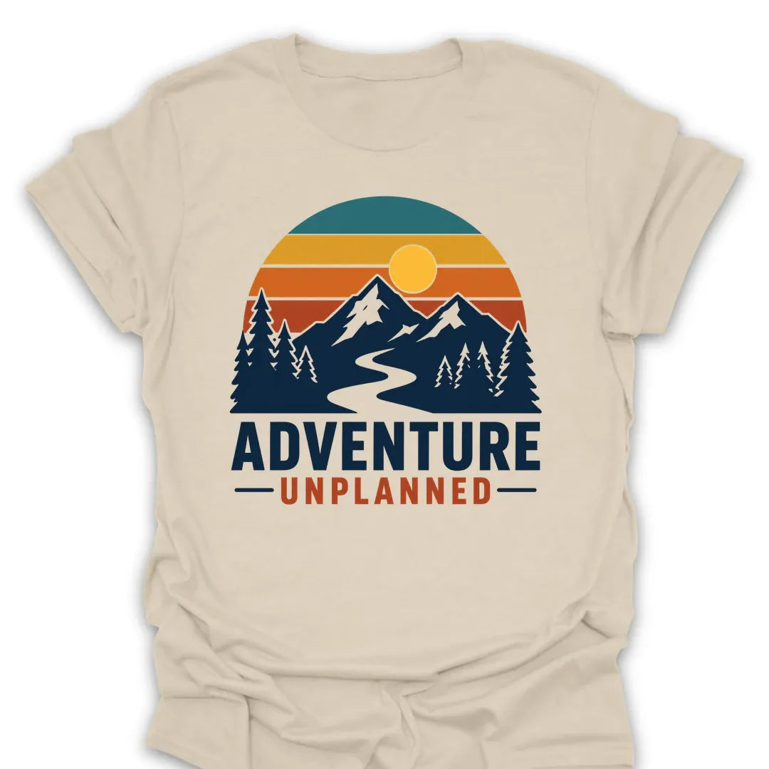 T-Shirt Natural / S Unplanned Mountain Adventure T-Shirt