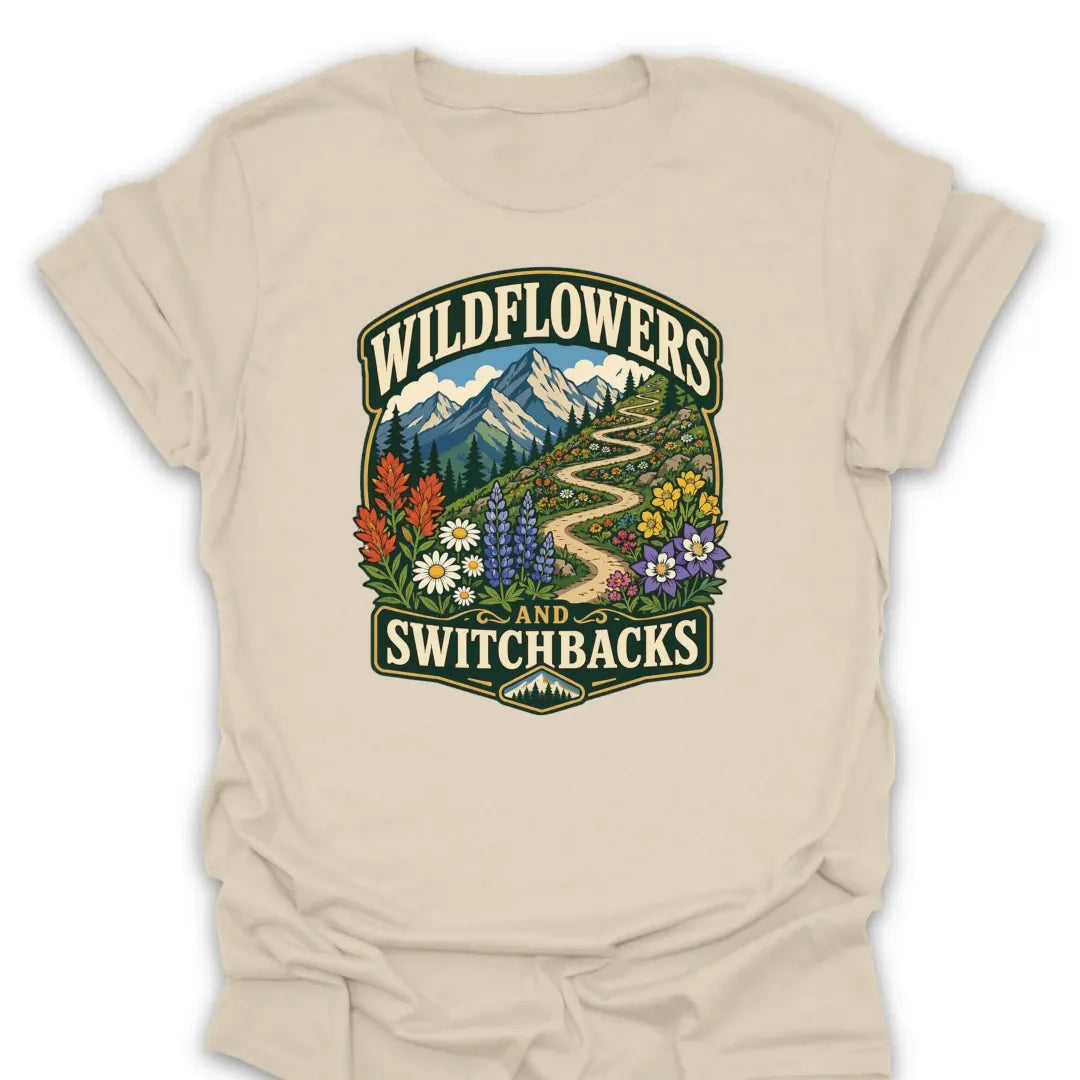 T-Shirt Natural / S Wildflowers and Switchbacks