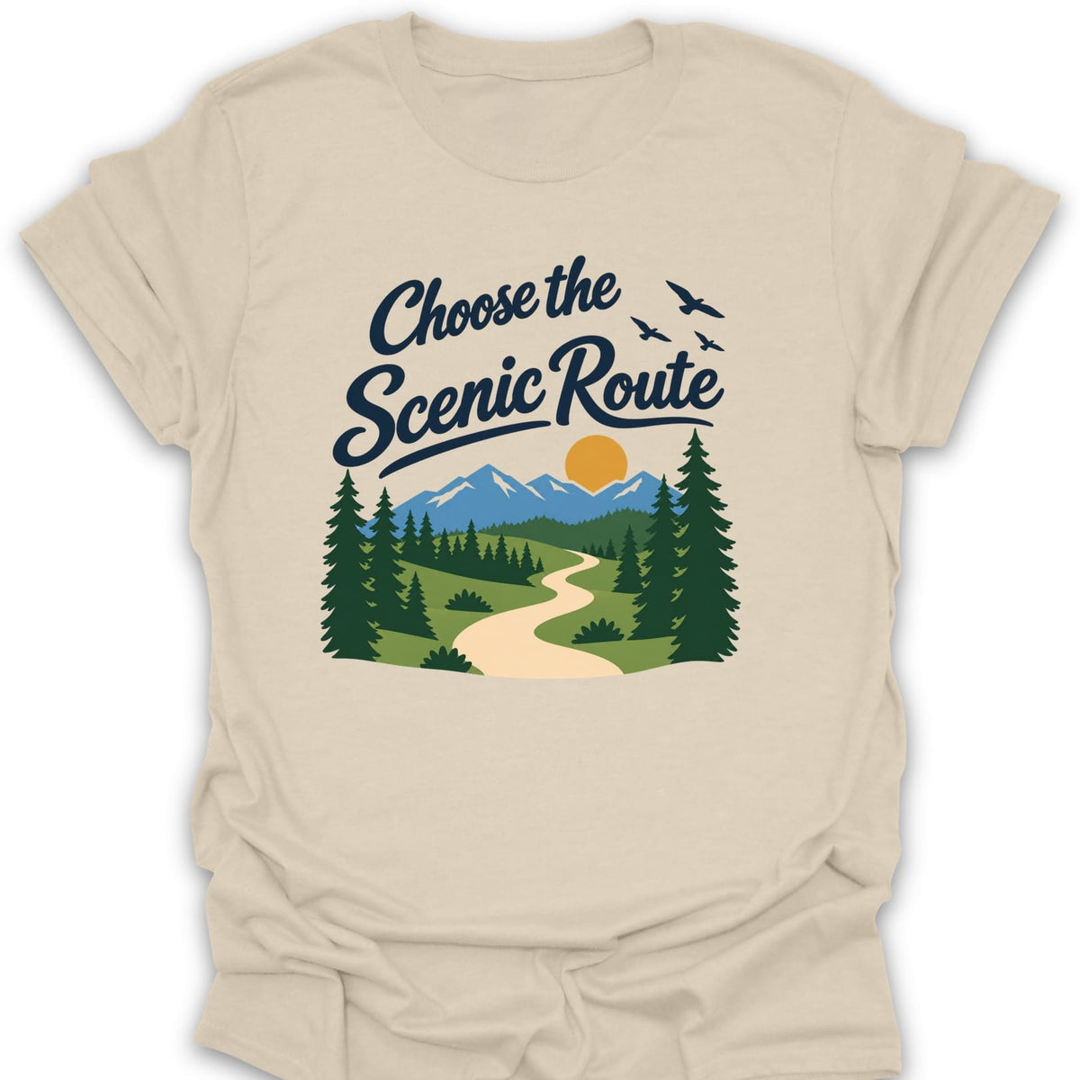 T-Shirt Natural / S Winding Path