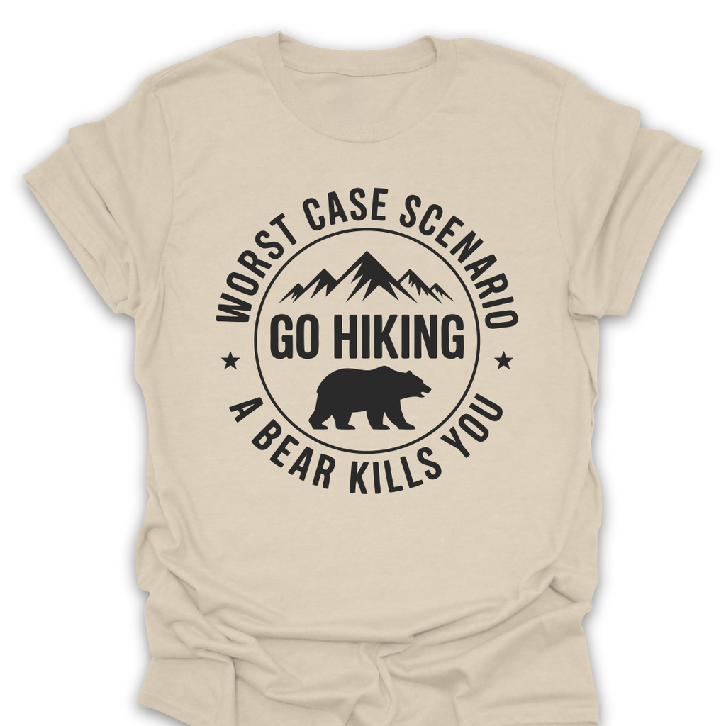 T-Shirt Natural / S Worst Case Scenario Bear Tee
