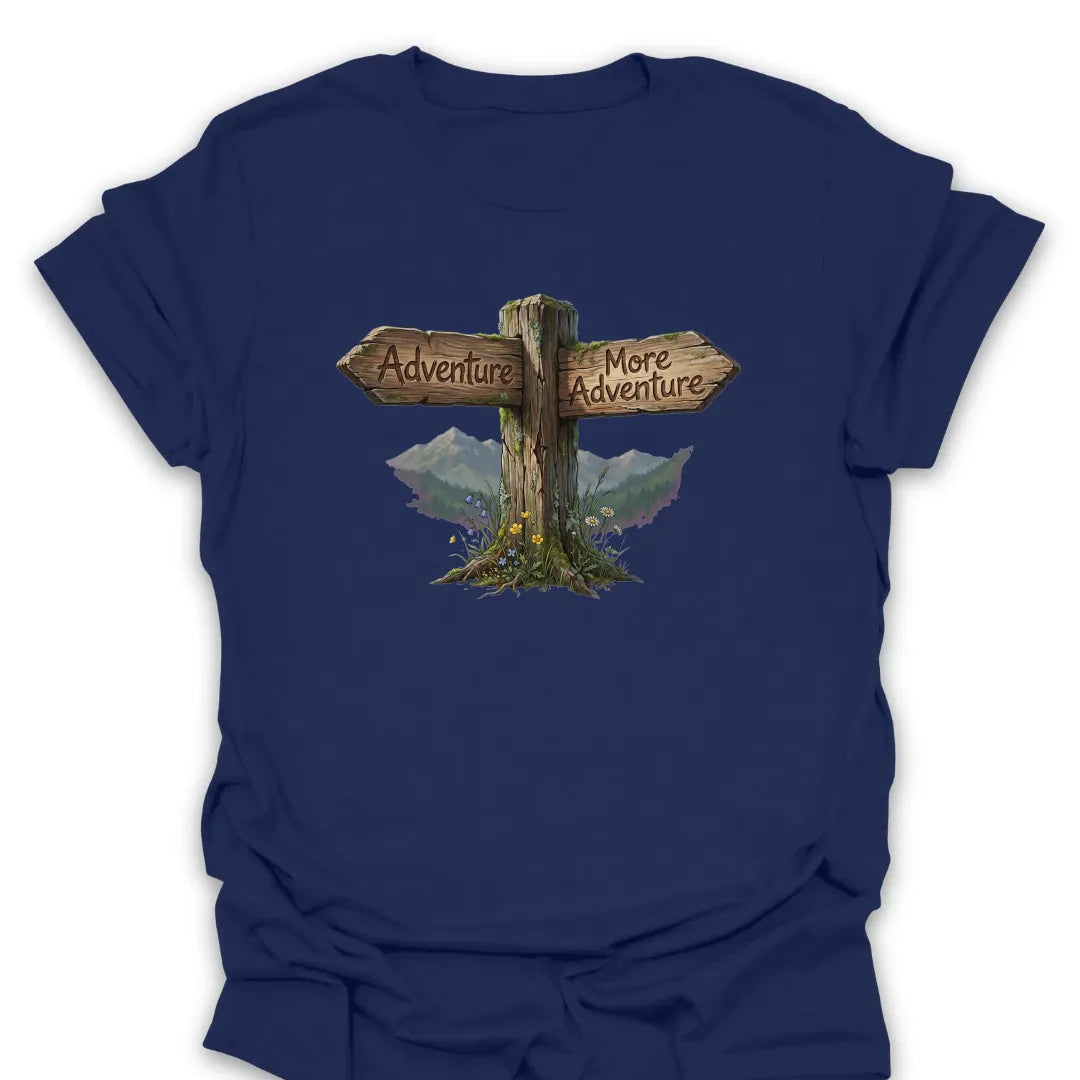 T-Shirt Navy / S Adventure Trail Sign T-Shirt
