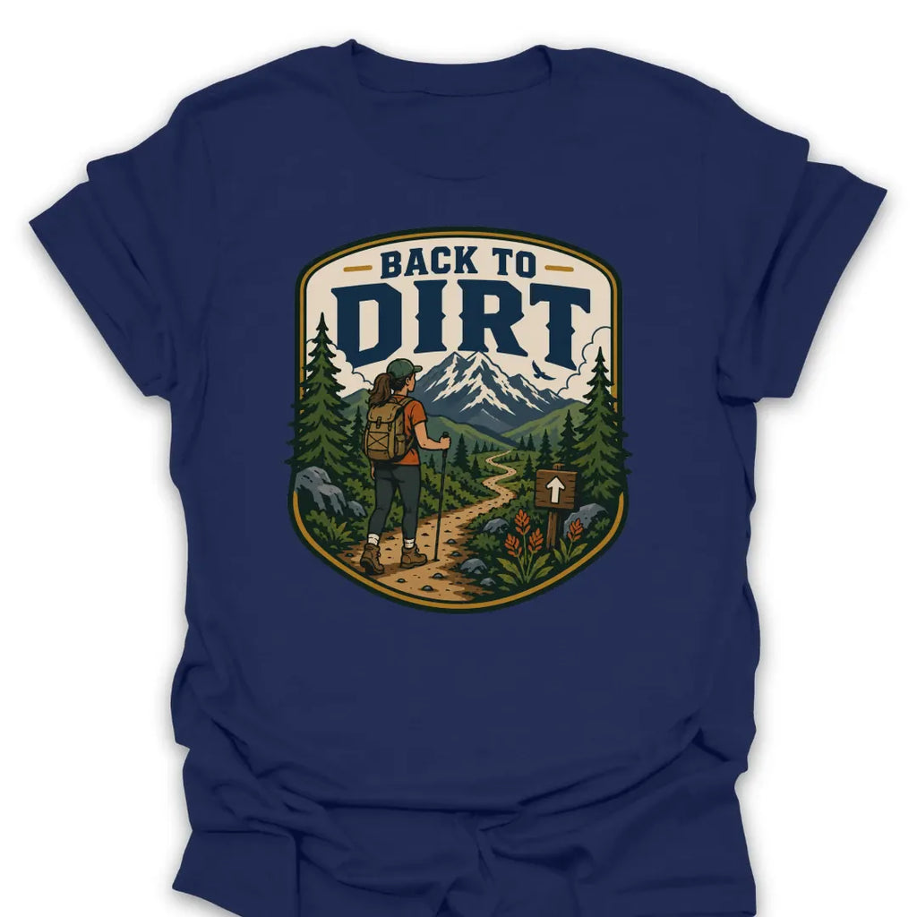 T-Shirt Navy / S Back To Dirt Hiker