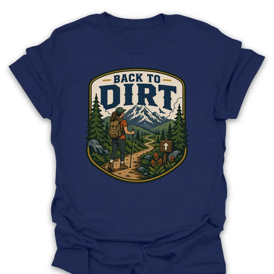 T-Shirt Navy / S Back To Dirt Hiker