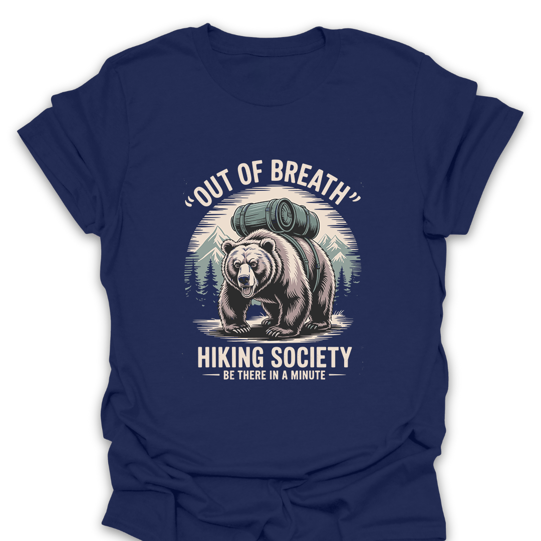T-Shirt Navy / S Be There In A Minute Bear T-Shirt