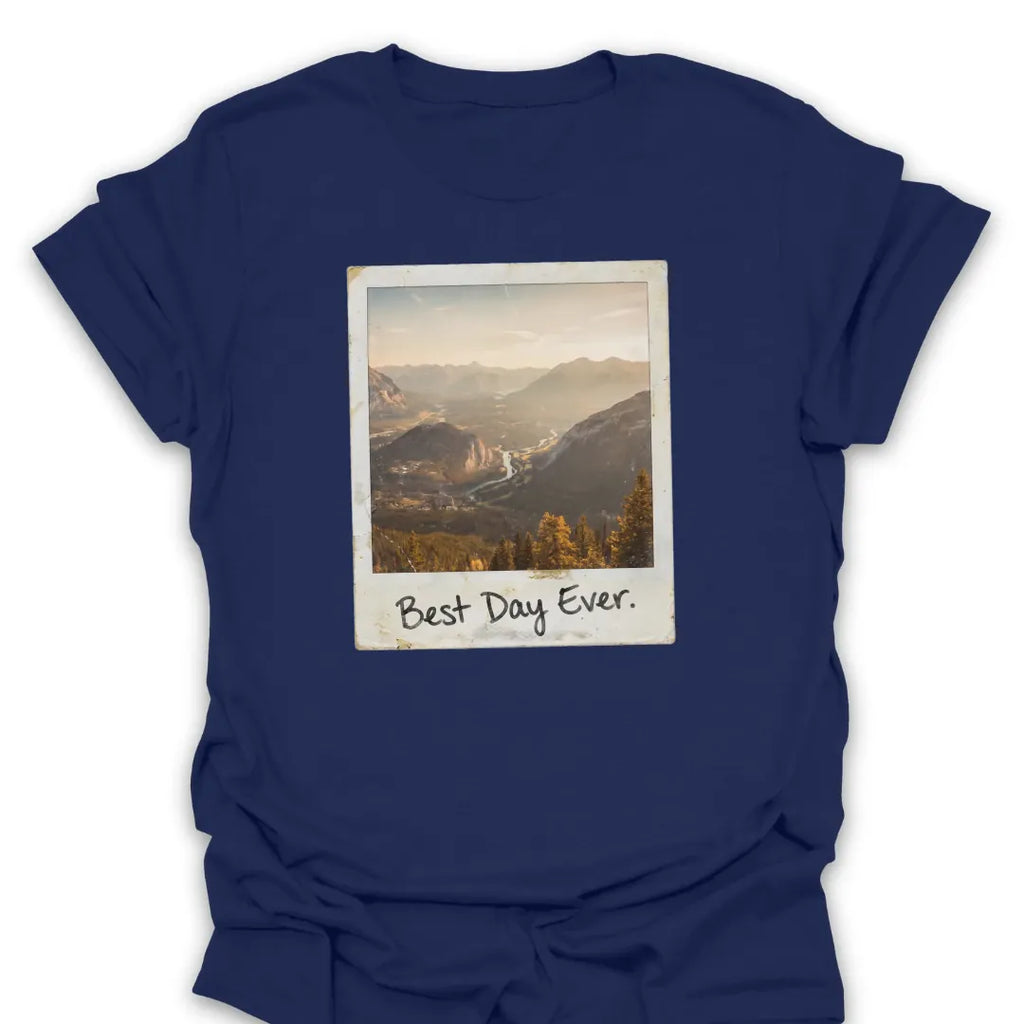 T-Shirt Navy / S Best Day Faded Polaroid T-Shirt