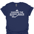 T-Shirt Navy / S Choose the Scenic Route T-Shirt