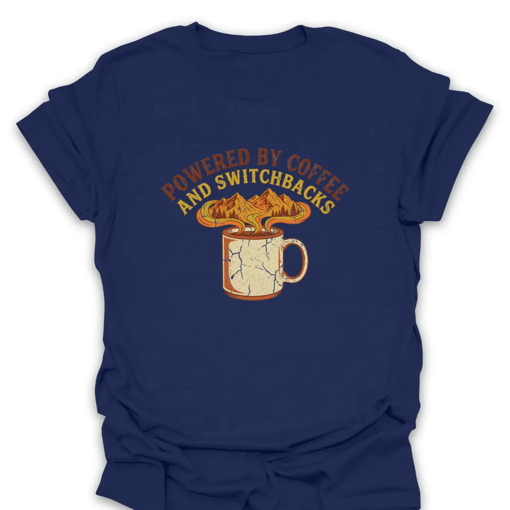 T-Shirt Navy / S Coffee and Switchbacks T-Shirt