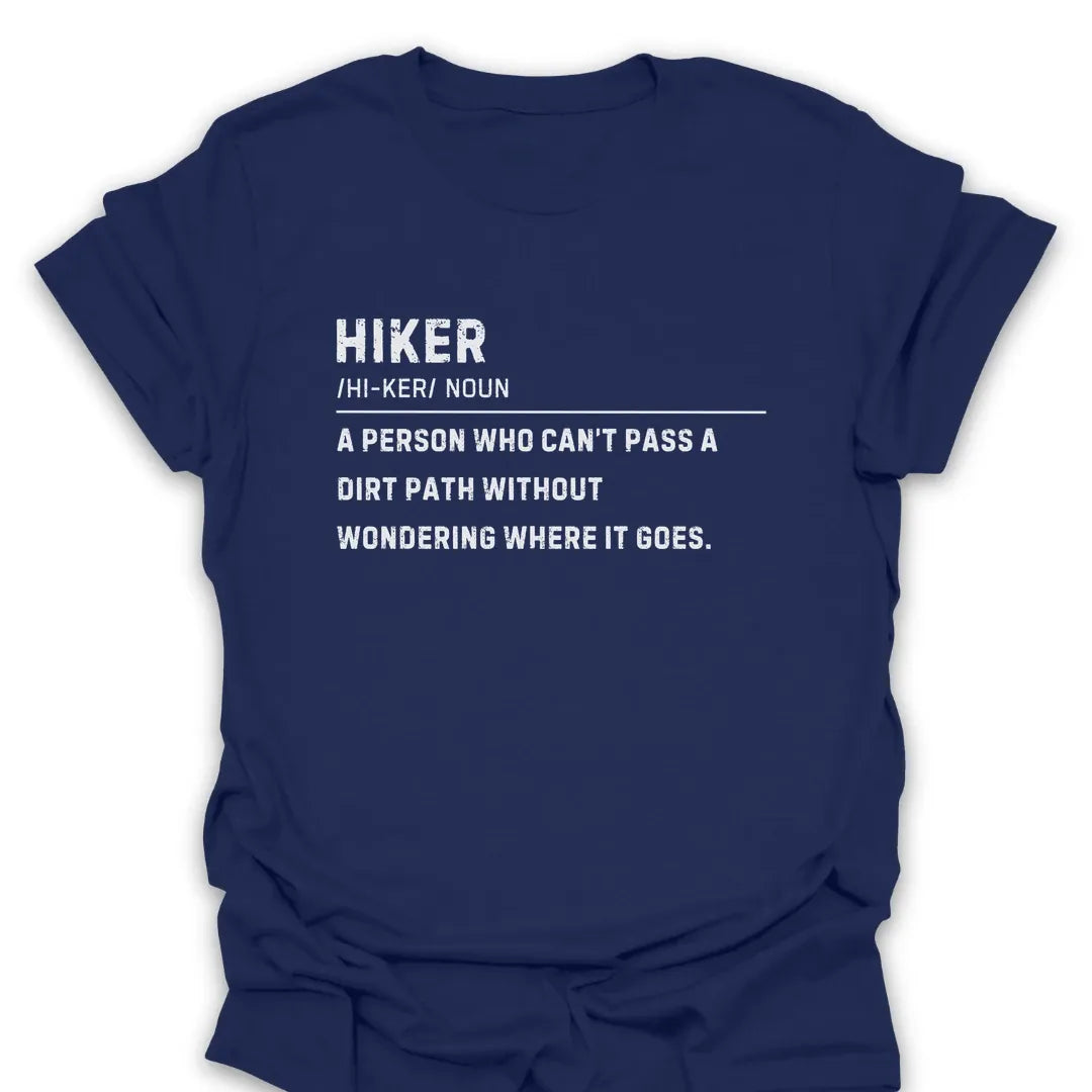 T-Shirt Navy / S Curious Hiker