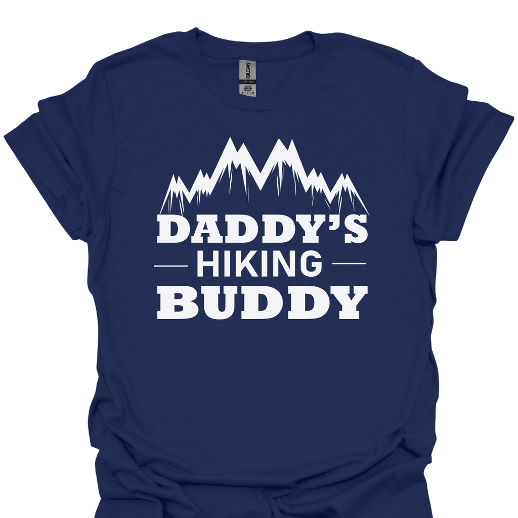 T-Shirt Navy / S Daddy’s Hiking Buddy – Cute Family Adventure T-Shirt 🥾