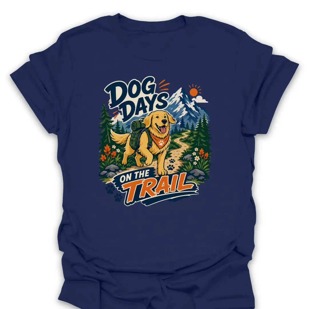 T-Shirt Navy / S Dog Days On The Trail