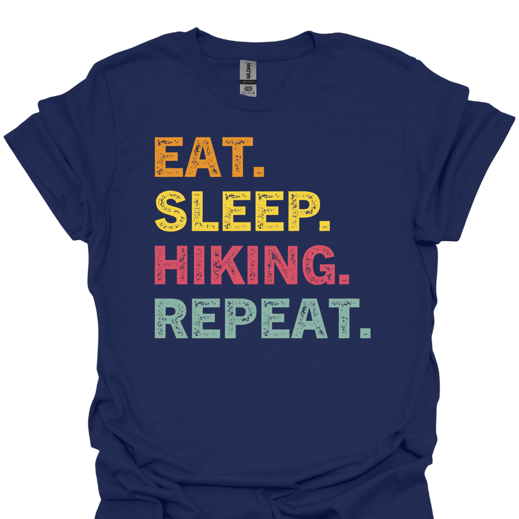 T-Shirt Navy / S Eat. Sleep. Hiking. Repeat. – Trail Life T-Shirt