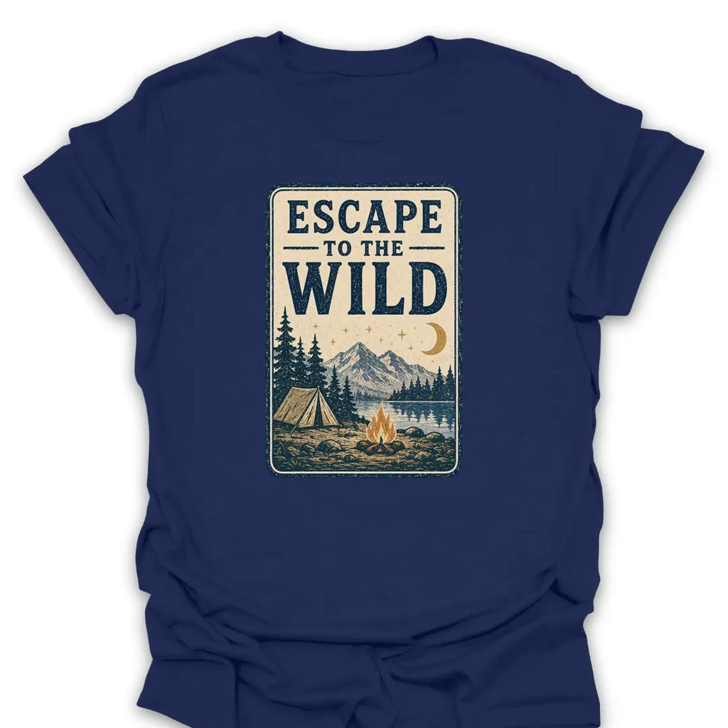 T-Shirt Navy / S Escape To The Wild Camp T-Shirt