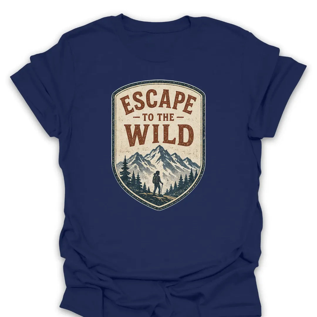 T-Shirt Navy / S Escape To The Wild Hike T-Shirt