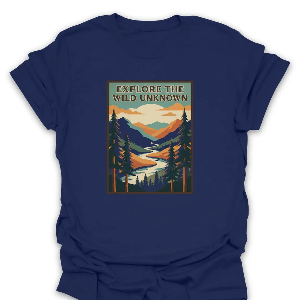T-Shirt Navy / S Explore The Wild Unkown T-Shirt
