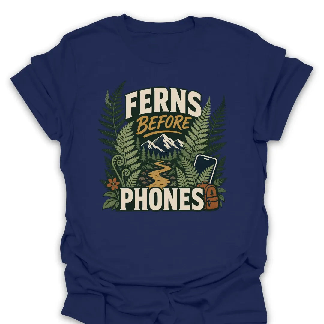 T-Shirt Navy / S Ferns Before Phones