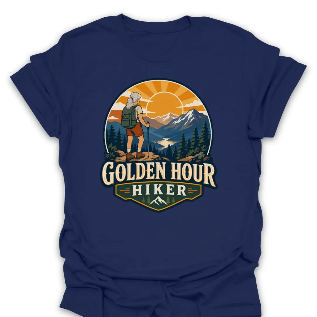 T-Shirt Navy / S Golden Hour Hiker