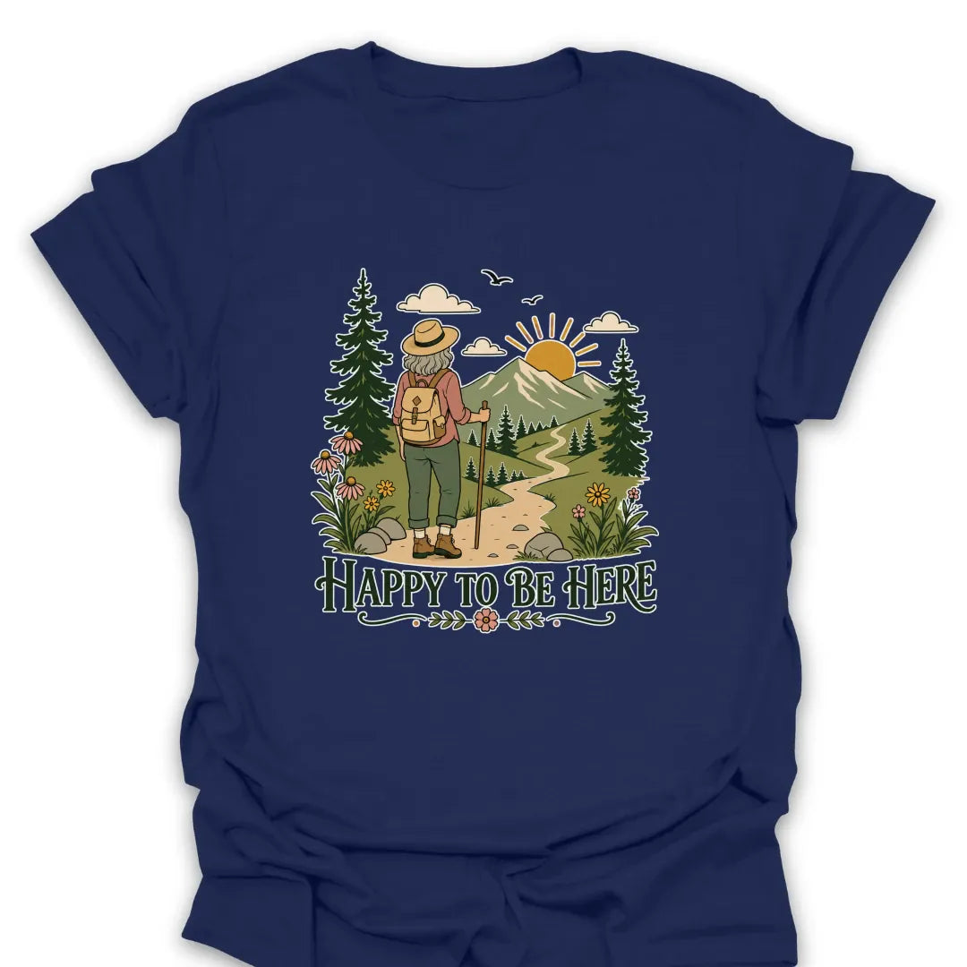 T-Shirt Navy / S Happy to Be Here
