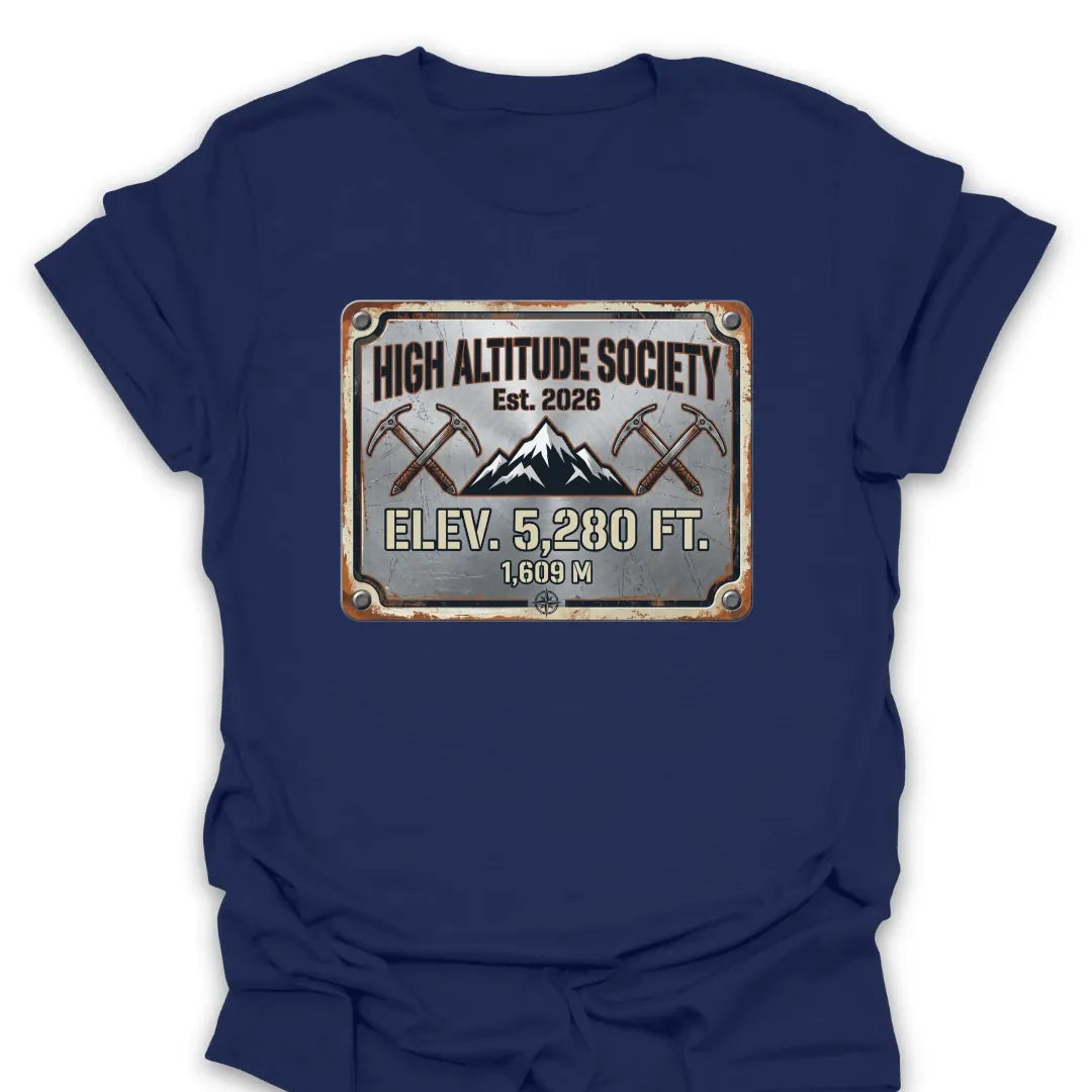 T-Shirt Navy / S High Altitude Society T-Shirt