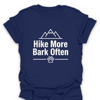 T-Shirt Navy / S Hike More Bark Often T-Shirt