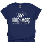 T-Shirt Navy / S Hike More, Worry Less – Outdoor Adventure T-Shirt