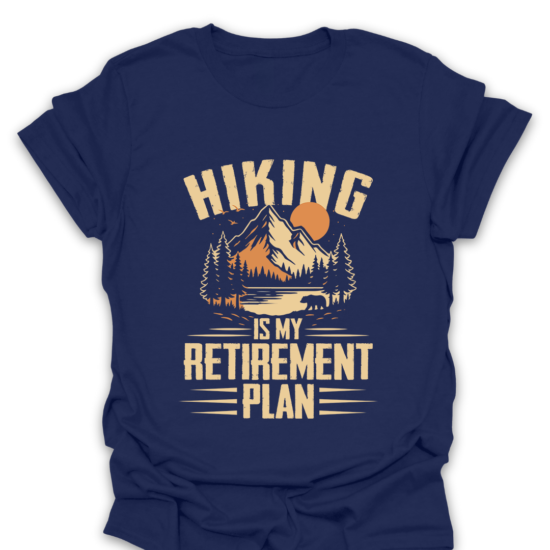 T-Shirt Navy / S Hiking Retirement Plan T-Shirt