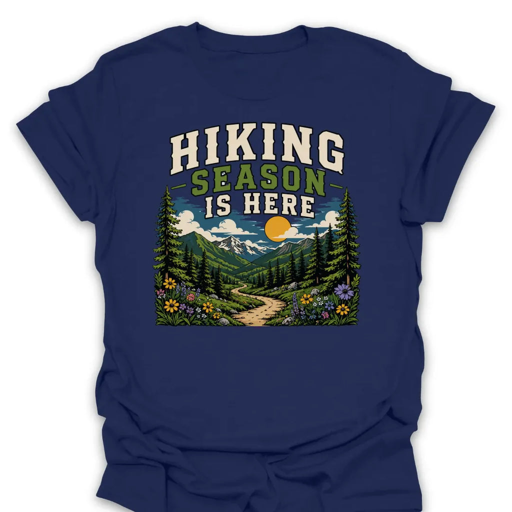 T-Shirt Navy / S Hiking Season Trail