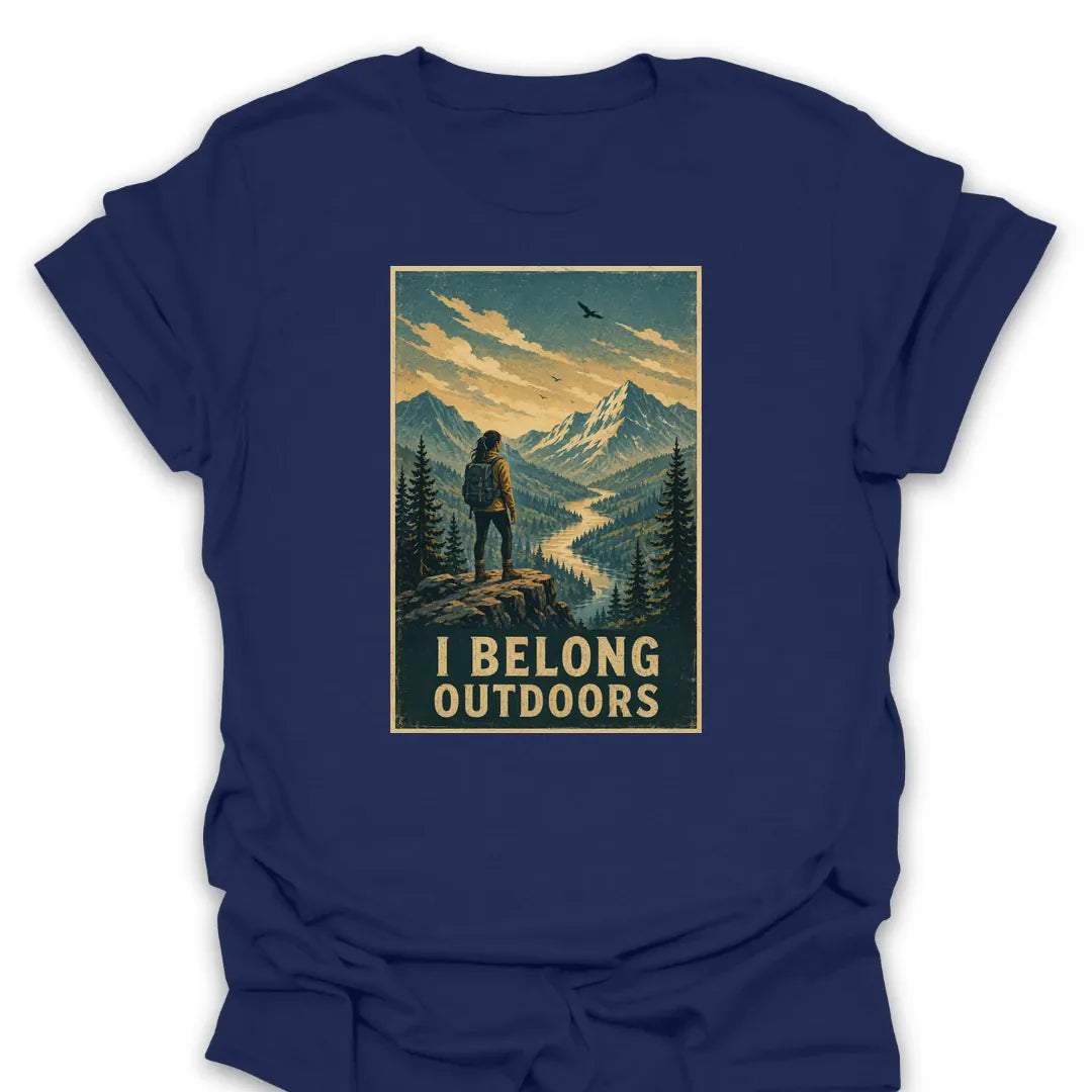 T-Shirt Navy / S I Belong Outdoors T-Shirt