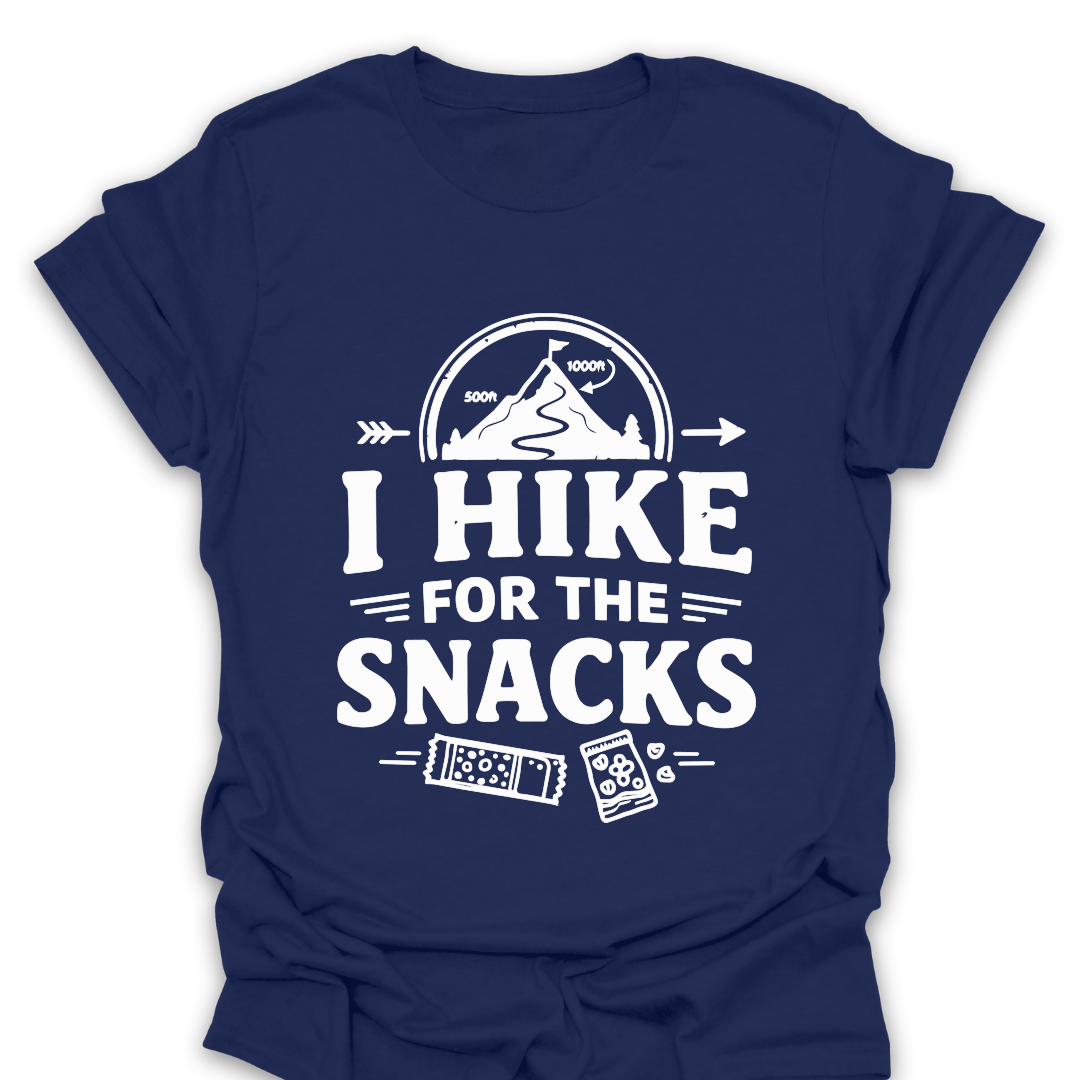 T-Shirt Navy / S I Hike For the Snacks T-Shirt