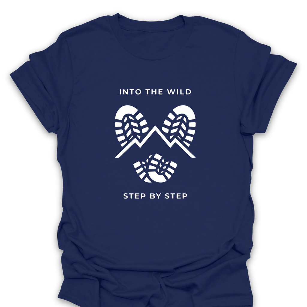 T-Shirt Navy / S Into the Wild Step By Step T-Shirt