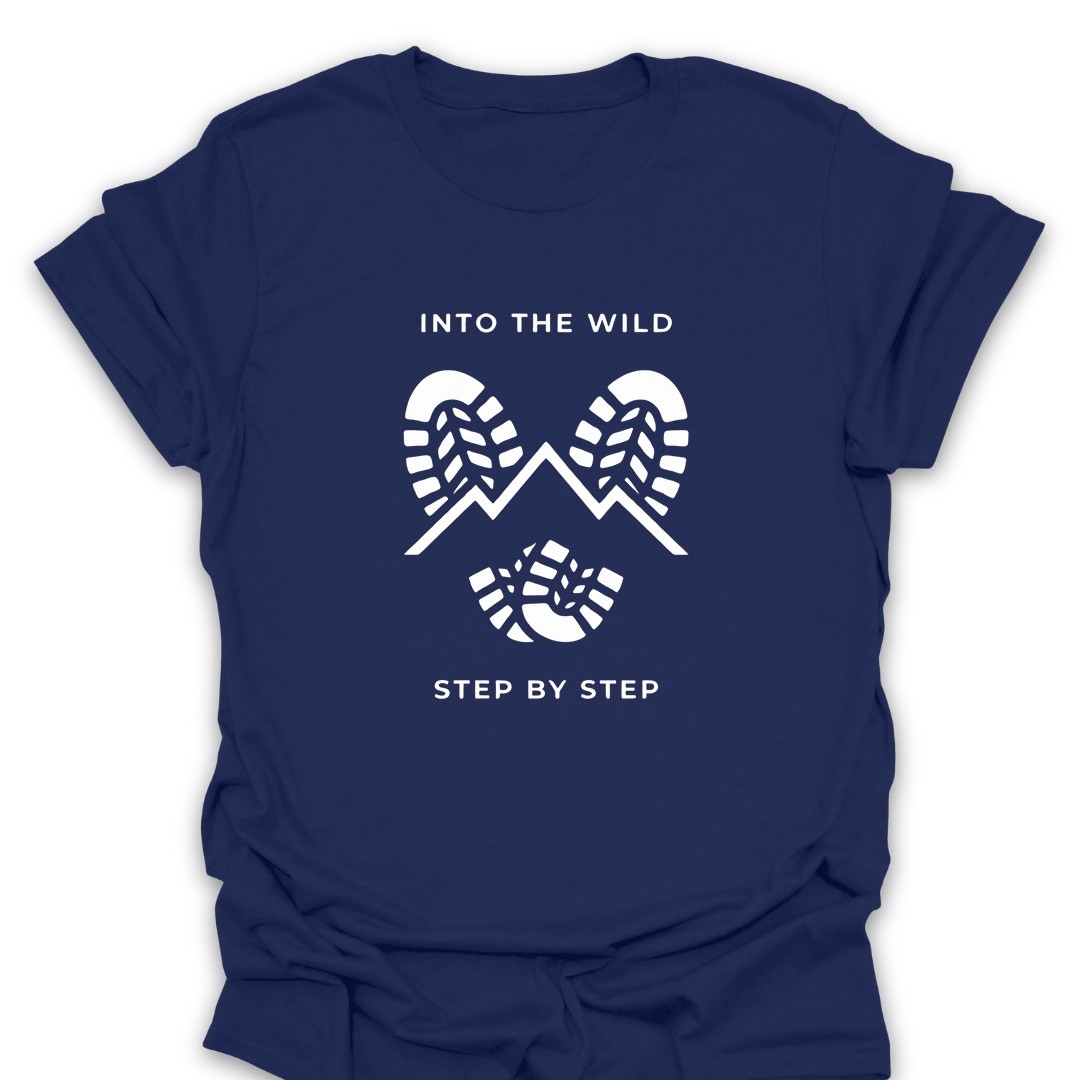 T-Shirt Navy / S Into the Wild Step By Step T-Shirt