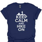 T-Shirt Navy / S Keep Calm and Hike On – Mountain Adventure T-Shirt