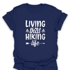 T-Shirt Navy / S Living That Hiking Life T-Shirt