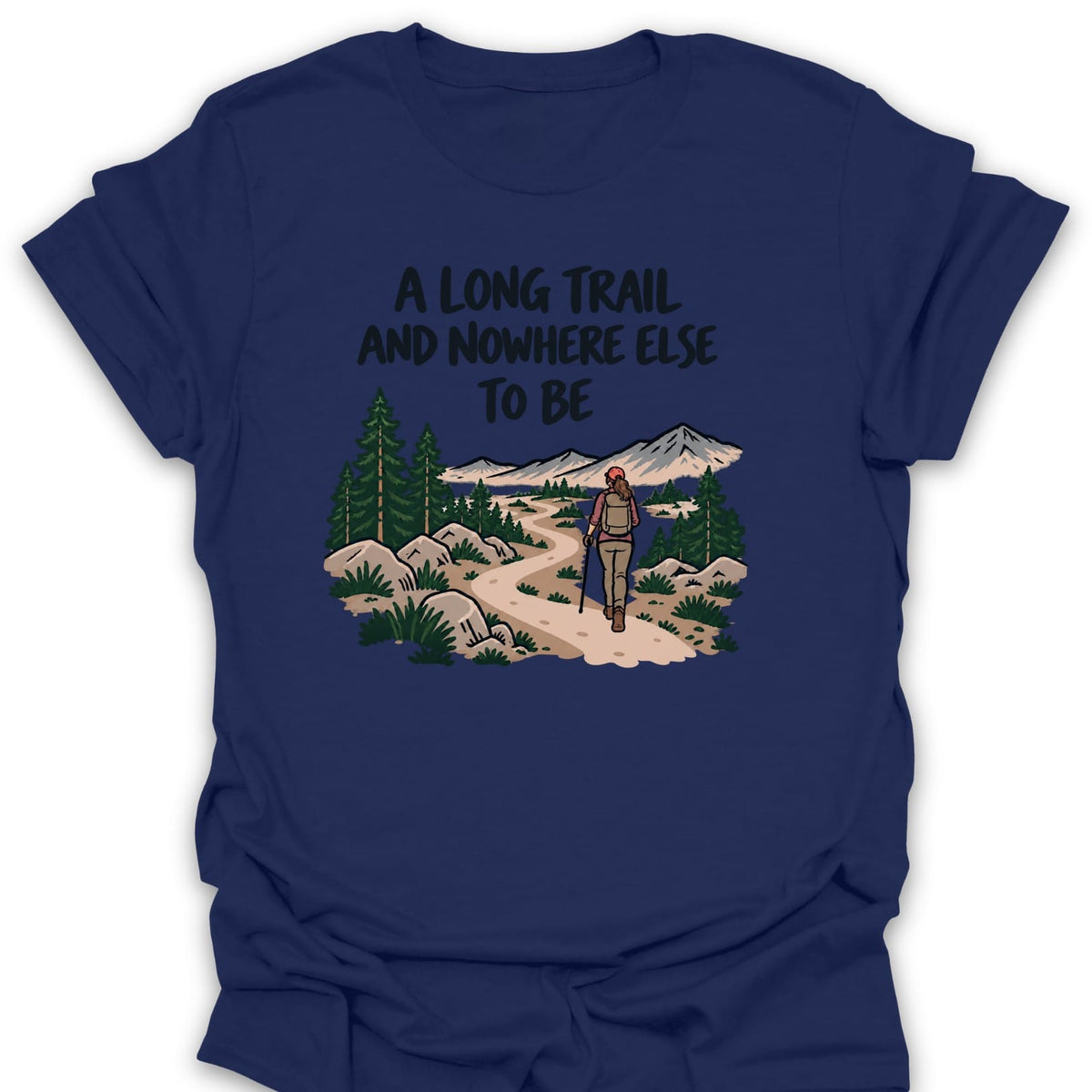 T-Shirt Navy / S Long Trail