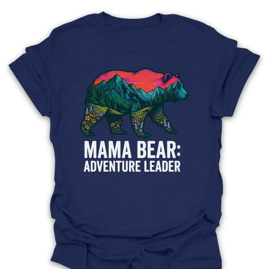T-Shirt Navy / S Mama Bear Adventure Leader T-Shirt