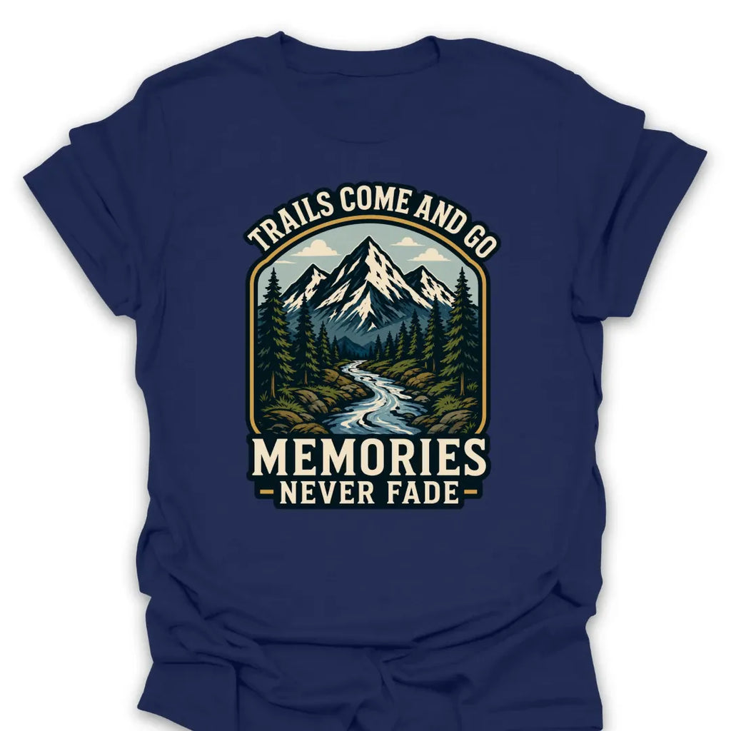T-Shirt Navy / S Memories Never Fade Mountain Stream T-Shirt