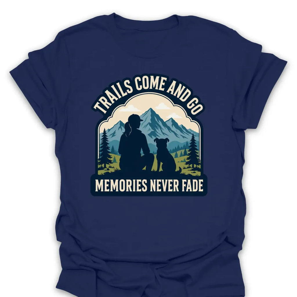 T-Shirt Navy / S Memories Never Fade Mountain T-Shirt