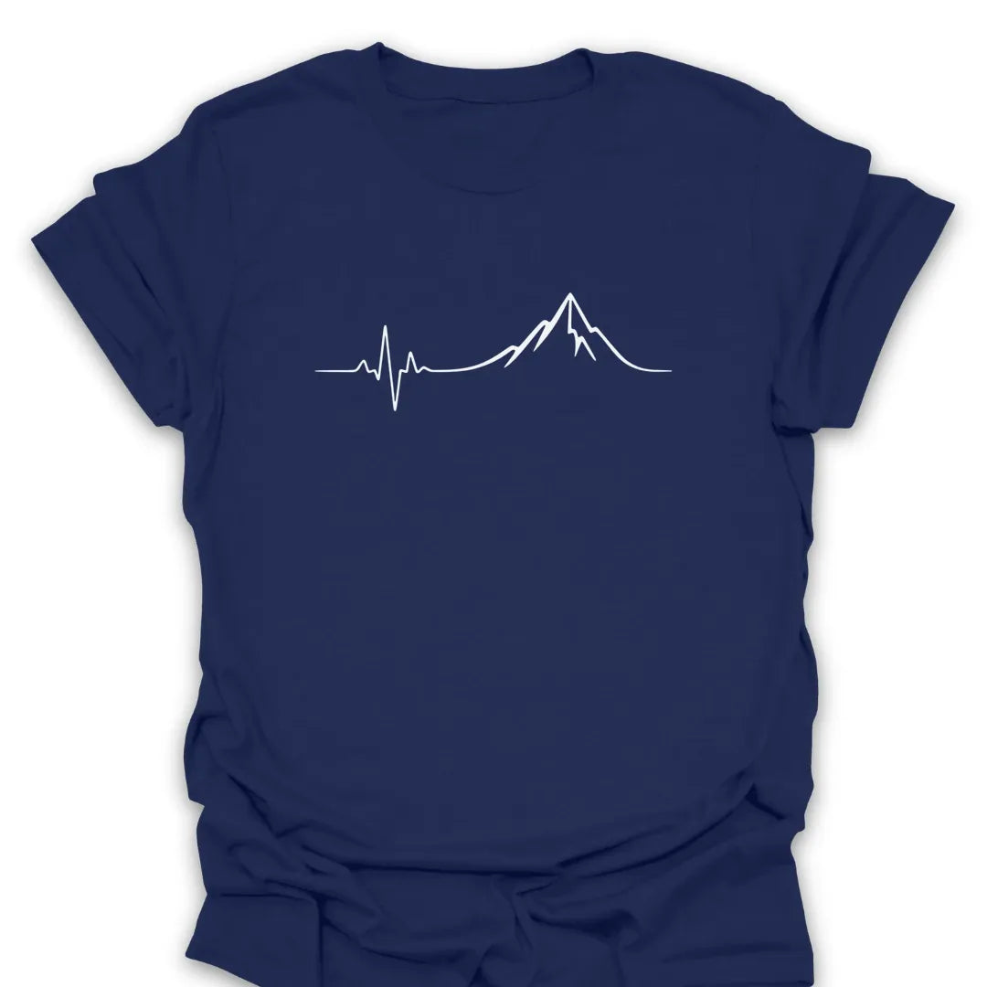 T-Shirt Navy / S Mountain Heartbeat Tee