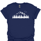 T-Shirt Navy / S Mountain Pines Scenic Nature T-Shirt