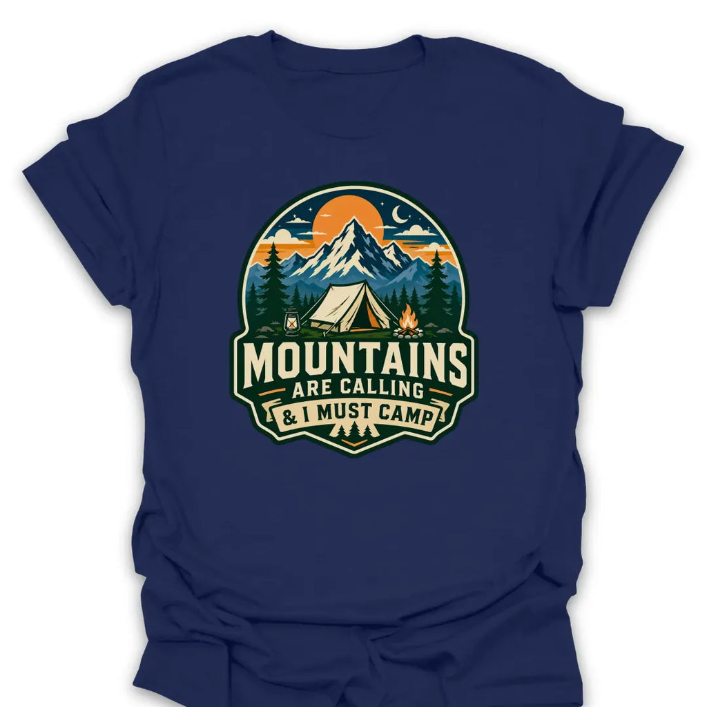 T-Shirt Navy / S Mountains Are Calling Must Camp T-Shirt