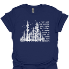 T-Shirt Navy / S Of All The Paths You Take In Life, Make Sure Some of Them Are Dirt T-Shirt