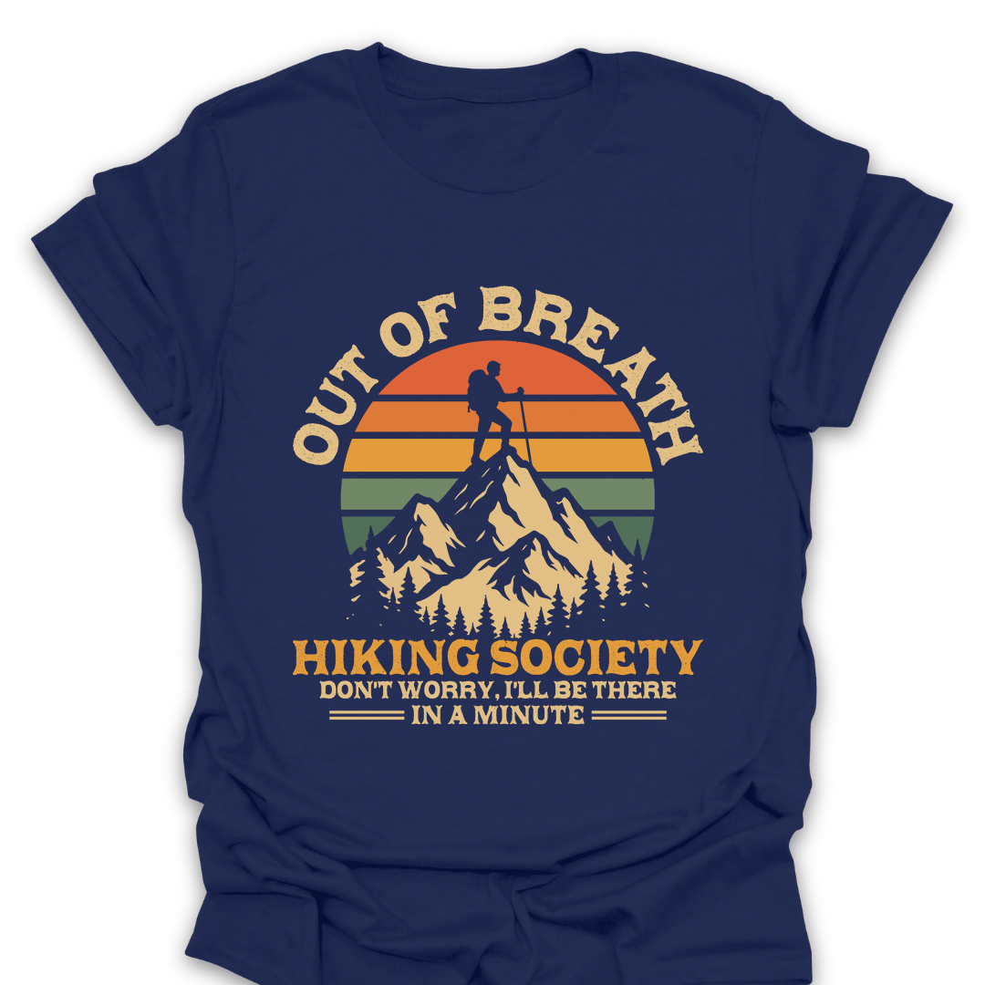 T-Shirt Navy / S Out of Breath Hiking Society T-Shirt