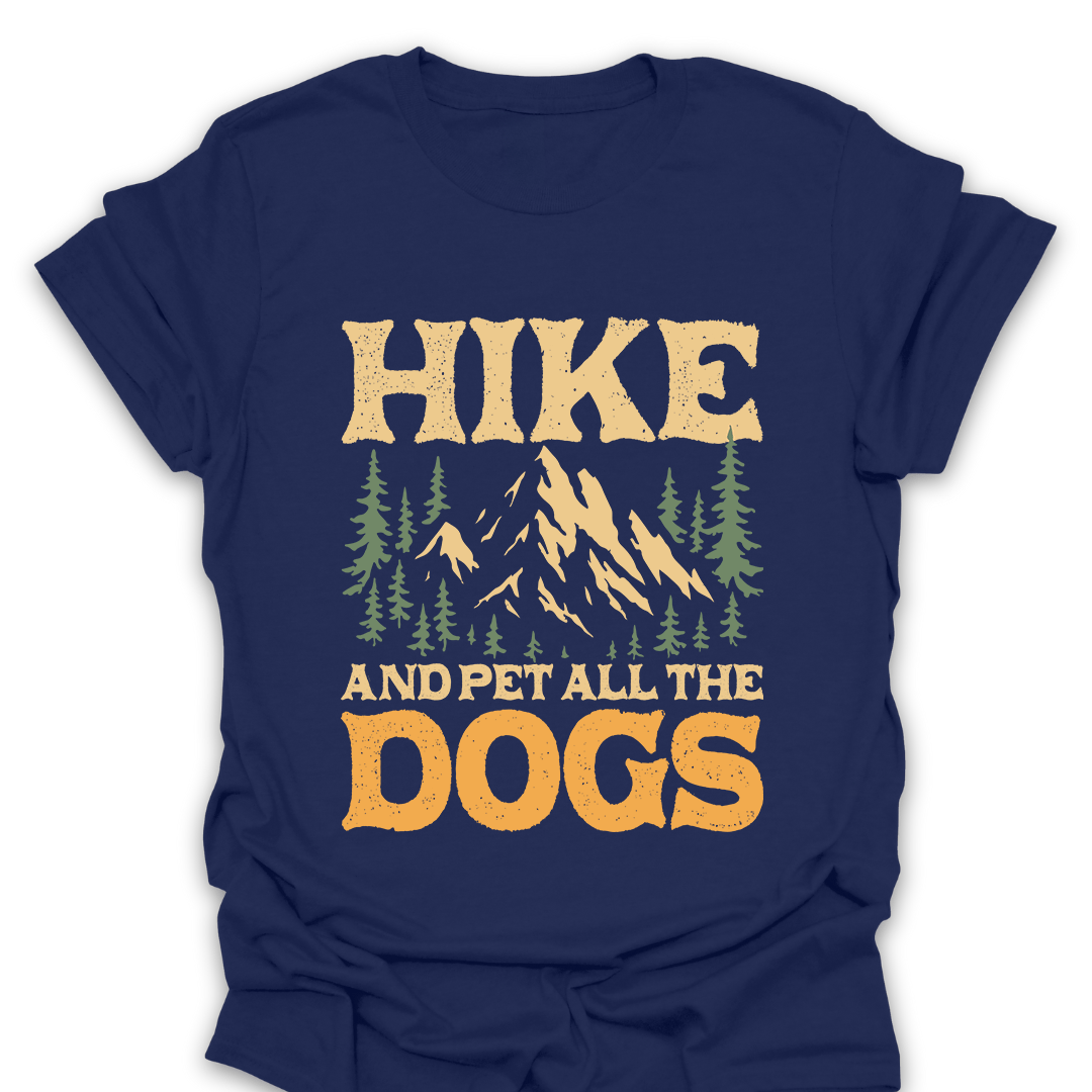 T-Shirt Navy / S Pet All The Dogs T-Shirt