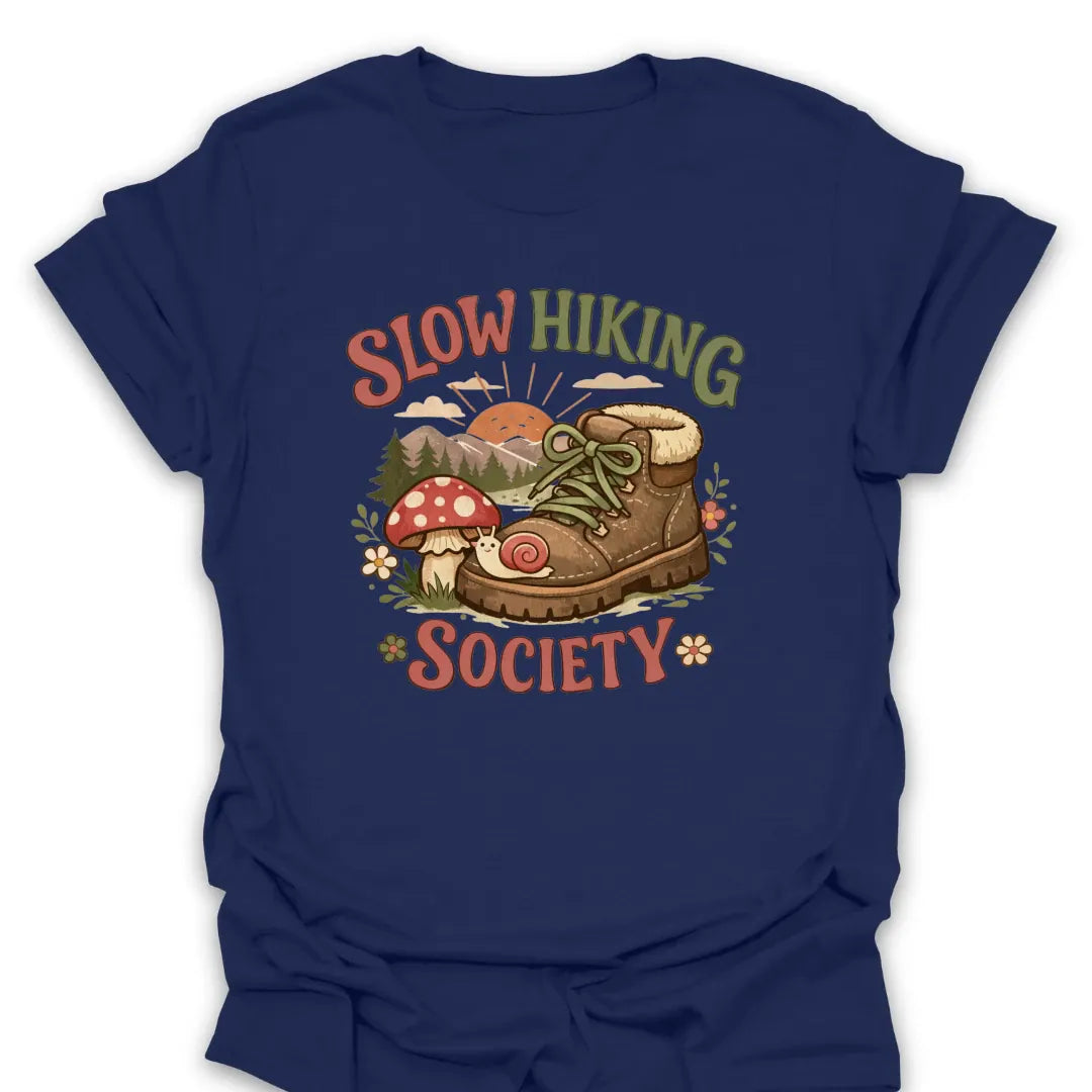 T-Shirt Navy / S Slow Hiking Society Tee