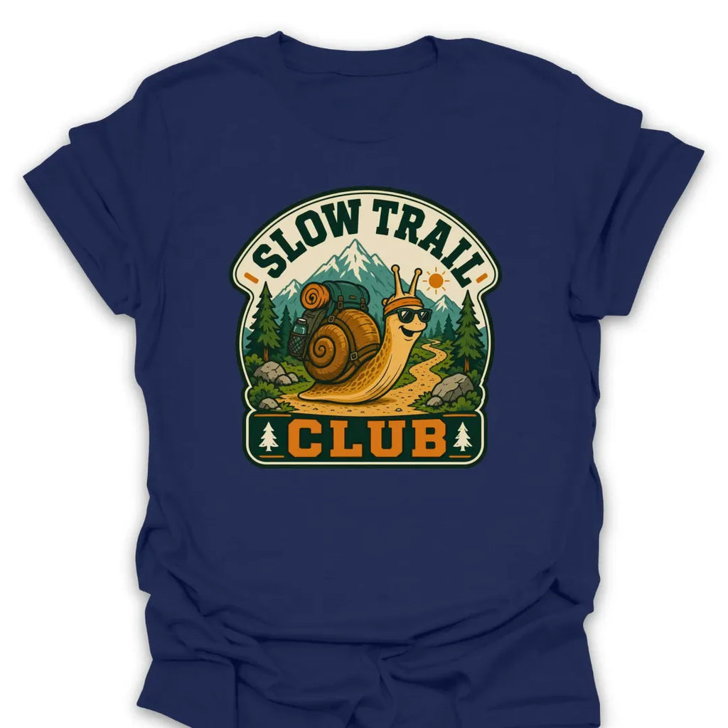T-Shirt Navy / S Slow Trail Club Snail T-Shirt