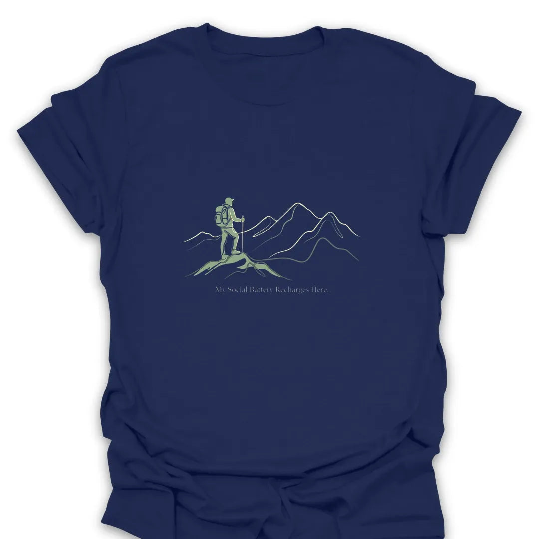 T-Shirt Navy / S Social Battery Recharge T-Shirt