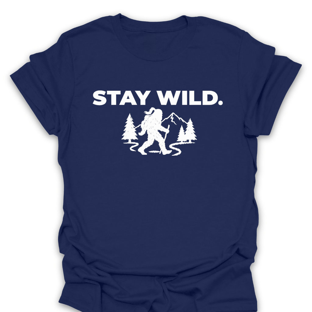T-Shirt Navy / S Stay Wild T-Shirt