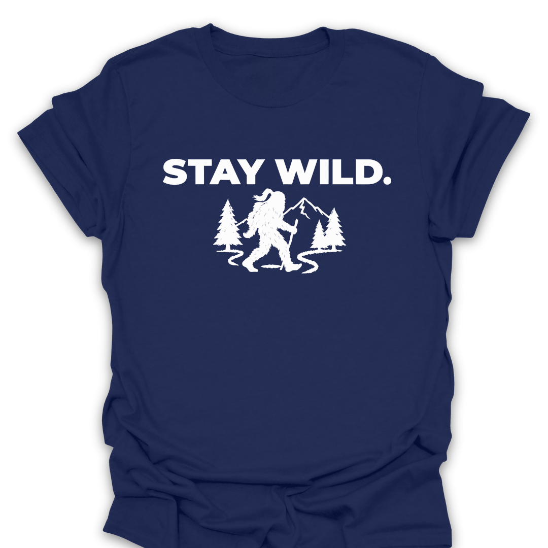T-Shirt Navy / S Stay Wild T-Shirt